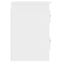 Nachtkastje wandgemonteerd 41,5x36x53 cm wit - thumbnail