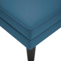 Chaise longue met kussen en rechterarmleuning fluweel blauw - thumbnail