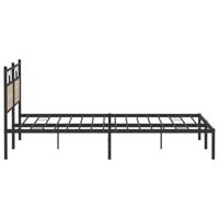 Bedframe zonder matras 193x203cm spaanplaat sonoma eikenkleurig - thumbnail