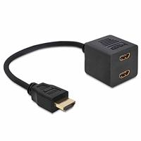 DeLOCK High Speed HDMI Splitter met Ethernet 1x male naar 2x female - thumbnail