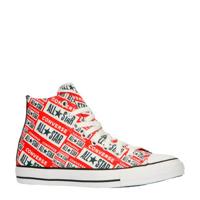 Converse Chuck Taylor All Star Hi sneakers met logoprint rood - thumbnail