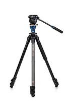 Benro A1573F Serie 1 AL Video Statief & S2PRO Hoofd - Nivellering Kolom, 3 Been Secties, Flip Lock Been Release - thumbnail