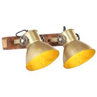 VidaXL Wandlamp industrieel e27 45x25 cm messingkleurig - thumbnail