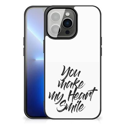iPhone 13 Pro Max | Telefoon Hoesje | met tekst Heart Smile iPhone 13 Pro Max | Telefoon Hoesje | met tekst Heart Smile