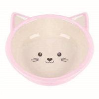 HAPPY PET VOERBAK KITTEN ROZE / CREME 200 ML - thumbnail