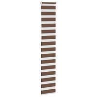 VidaXL Zebra rolgordijn 40x230 cm stofbreedte 35,9 cm polyester bruin - thumbnail