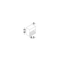 Lyora Vierkante wandlampKrypton 8,5cm grijs - 726408 - thumbnail