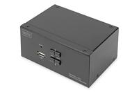 Digitus DS-12862 KVM-switch 2 poorten DisplayPort 3840 x 2160 Pixel - thumbnail
