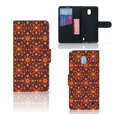 Nokia 1 Plus Telefoon Hoesje Batik Brown Nokia 1 Plus Telefoon Hoesje Batik Brown