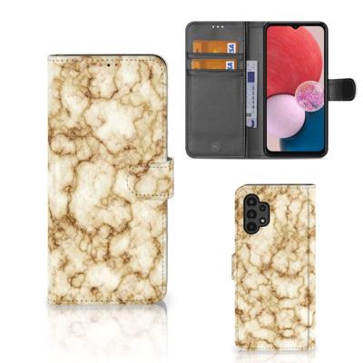 Samsung Galaxy A13 (4G) | Bookcase | Marmer Goud