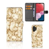 Samsung Galaxy A13 (4G) | Bookcase | Marmer Goud - thumbnail