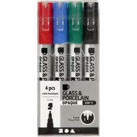 Creativ Company glasen porseleinstiften kleur, 4st. - thumbnail