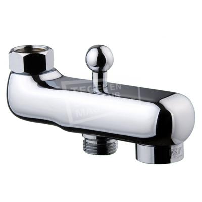 Xellanz Basic opbouw uitloop voor douchekraan met omstelknop 10 cm messing chroom Xellanz Basic opbouw uitloop voor douchekraan met omstelknop 10 cm messing chroom