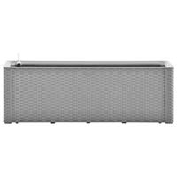 Plantenbak verhoogd met bewateringssysteem 100x43x33 cm grijs - thumbnail