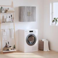 Wandkast 60x31x60 cm bewerkt hout grijs sonoma eikenkleurig - thumbnail