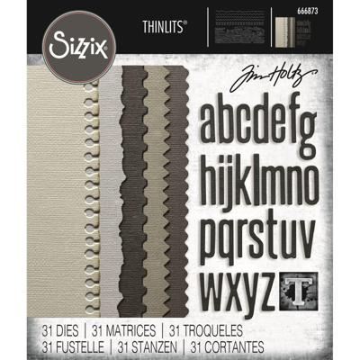 Sizzix • thinlits 31pcs die set vault edges by tim holtz