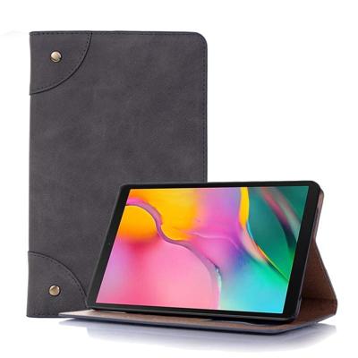 Retro boek stijl horizontale Flip lederen case voor Galaxy tab A 8 (2019) P200/P205 met houder & kaartsleuven & portemonnee (grijs)