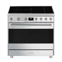 Smeg C9IMX9-1 fornuis Vrijstaand fornuis Zwart, Roestvrijstaal Zone van inductiekookplaat A - thumbnail