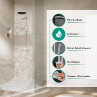 Hansgrohe Pulsify S Puro Showerpipe 260 1jet met thermostaat, mat wit - thumbnail