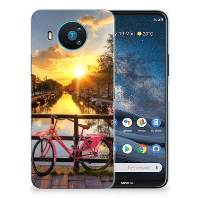 Nokia 8.3 | Silliconen Back Cover | Amsterdamse Grachten