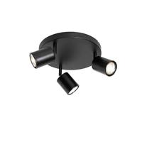 QAZQA Moderne plafondlamp zwart verstelbaar rond 3-lichts - Java - thumbnail