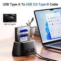 Cable Matters USB 3.0-kabel 1 m (USB 3-kabel, USB 3.0 A naar B-kabel) in zwart 1 meter - thumbnail
