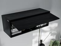 Kast BARIO 1 klapdeur eik zwart - thumbnail