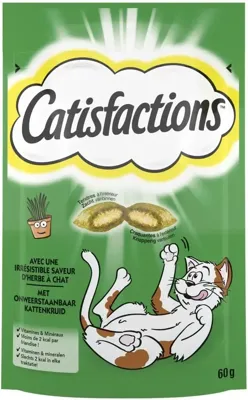 Catisfactions kattensnack kattenkruid 60g