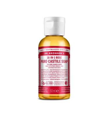 Vloeibare Zeep Dr Bronner's 60 ml Rozen