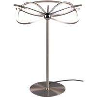 LED Tafellamp - Tafelverlichting - Trion Charis - 20W - Warm Wit 3000K - Dimbaar - Rond - Mat Nikkel - Aluminium - thumbnail