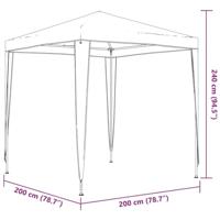 Partytent professioneel 2x2 m antraciet - thumbnail