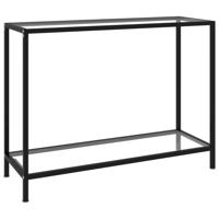 Wandtafel 100x35x75 cm gehard glas transparant - thumbnail