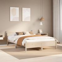 Bedframe zonder matras massief grenenhout 150x200 cm - thumbnail