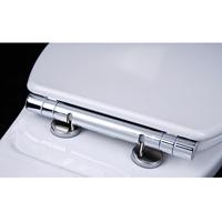 Toiletzitting Tiger Boston Softclose Duroplast Chroom Wit - thumbnail