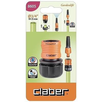 Stop slangkoppeling (met waterstop) - stop koppeling 3/4" Stop slangkoppeling (met waterstop) - stop koppeling 3/4"