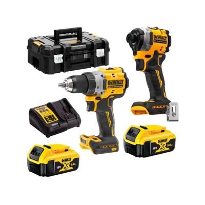 DeWALT DCK2051P2T - 18V XR Brushless twin kit DCD800 + DCF850 - 2x 5Ah in TSTAK - DCK2051P2T-QW DeWALT DCK2051P2T - 18V XR Brushless twin kit DCD800 + DCF850 - 2x 5Ah in TSTAK - DCK2051P2T-QW
