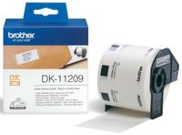 Brother DK-11209 Rol met etiketten 62 x 29 mm Papier Wit 800 stuk(s) Permanent hechtend DK11209 Adresetiketten - thumbnail