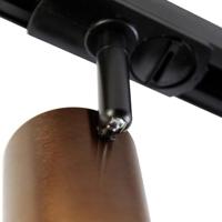 QAZQA Moderne 1-fase railspot donkerbrons - Iconic Jeana - thumbnail