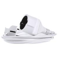 Bachmann 341285 Stroom Verlengkabel Wit 3.00 m H05VV-F 3G 1,5 mm² - thumbnail