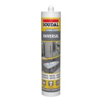 Siliconen Soudal 115924 Universeel Zilverkleurig 280 ml - thumbnail