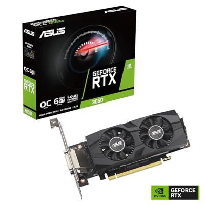VGA ASUS GeForce RTX 3050 RTX3050-O6G-LP-BRK - thumbnail