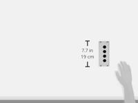 Eaton M22-I4 Opbouwbehuizing 4 inbouwplaatsen, Voor bodembevestiging (Ø x h) 22 mm x 80 mm Antraciet 1 stuk(s) - thumbnail