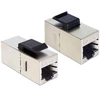 DeLOCK keystone mod rj45 female > rj45 female cat.6 comp. keystone module - thumbnail