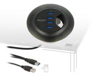 Delock 62868 USB 3.2 Gen 1-hub 4 poorten Zwart - thumbnail