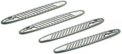 Car Plus bumperbeschermers 43 x 5,5 cm Turn PVC grijs 4 stuks