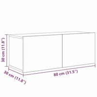 Tv-meubelset 6 pcs Oud hout 30.5 x 30 x 90 cm Bewerkt hout - thumbnail