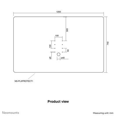 Neomounts NS-PLXPROTECT1 scherm
