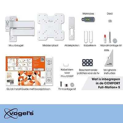 Vogels TVM 3245 Draaibare tv-beugel TV beugel Wit - thumbnail