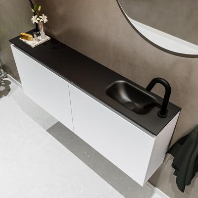 MONDIAZ TURE 120cm toiletmeubel talc. EDEN wastafel urban rechts 1 kraangat MONDIAZ TURE 120cm toiletmeubel talc. EDEN wastafel urban rechts 1 kraangat