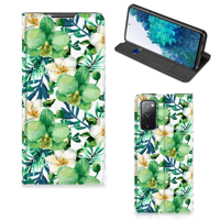 Samsung Galaxy S20 FE Smart Cover Orchidee Groen - thumbnail